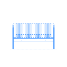 Furniture Benches Palissade Dining Bench Tracing Svg Vector, Free Vectors File
